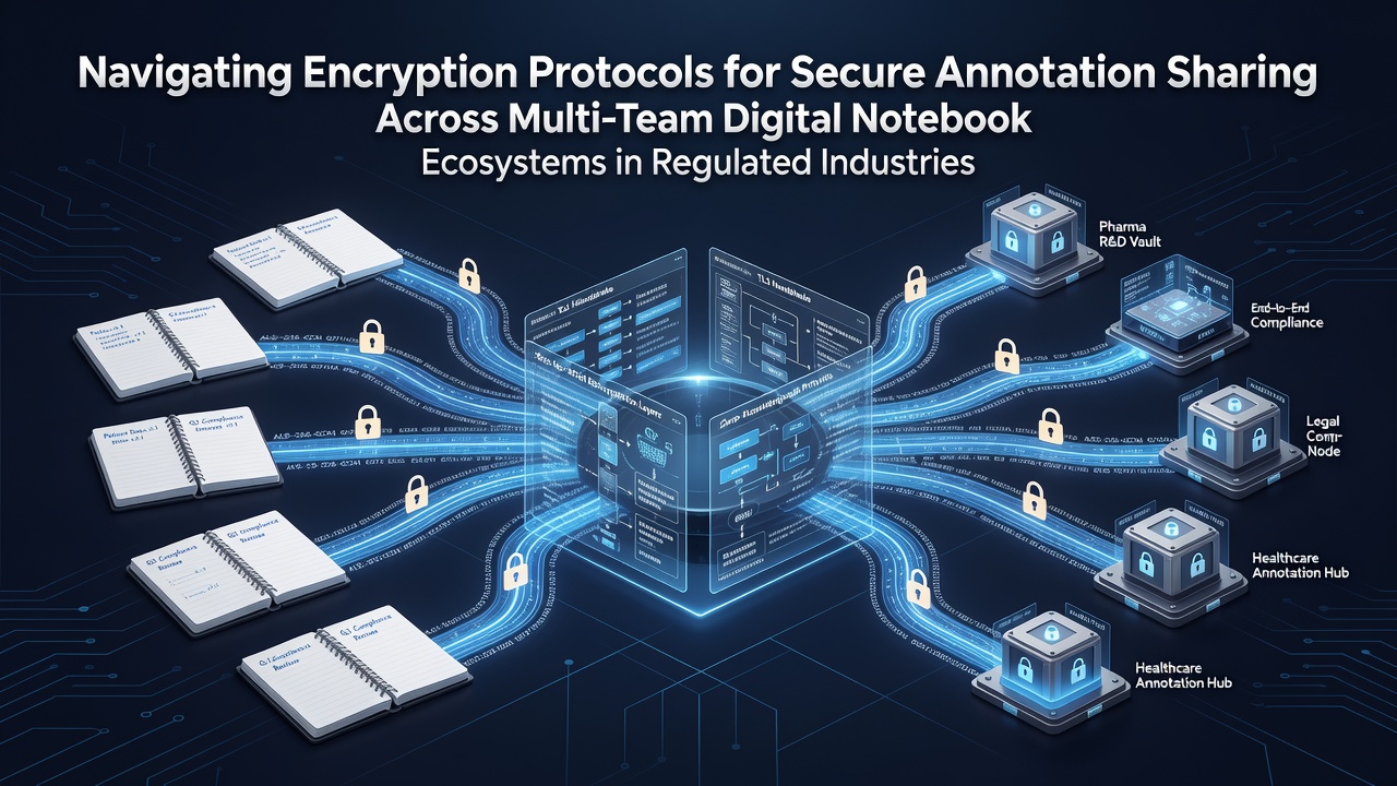 Navigating Encryption Protocols for Secure Annotation Sharing Across Multi-Team Digital Notebook Ecosystems in Regulated Industries